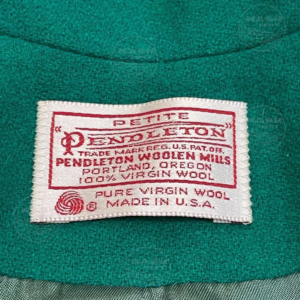Vintage Pendleton Wool Blazer | Emerald Green, Made in USA, Collectible Rare
